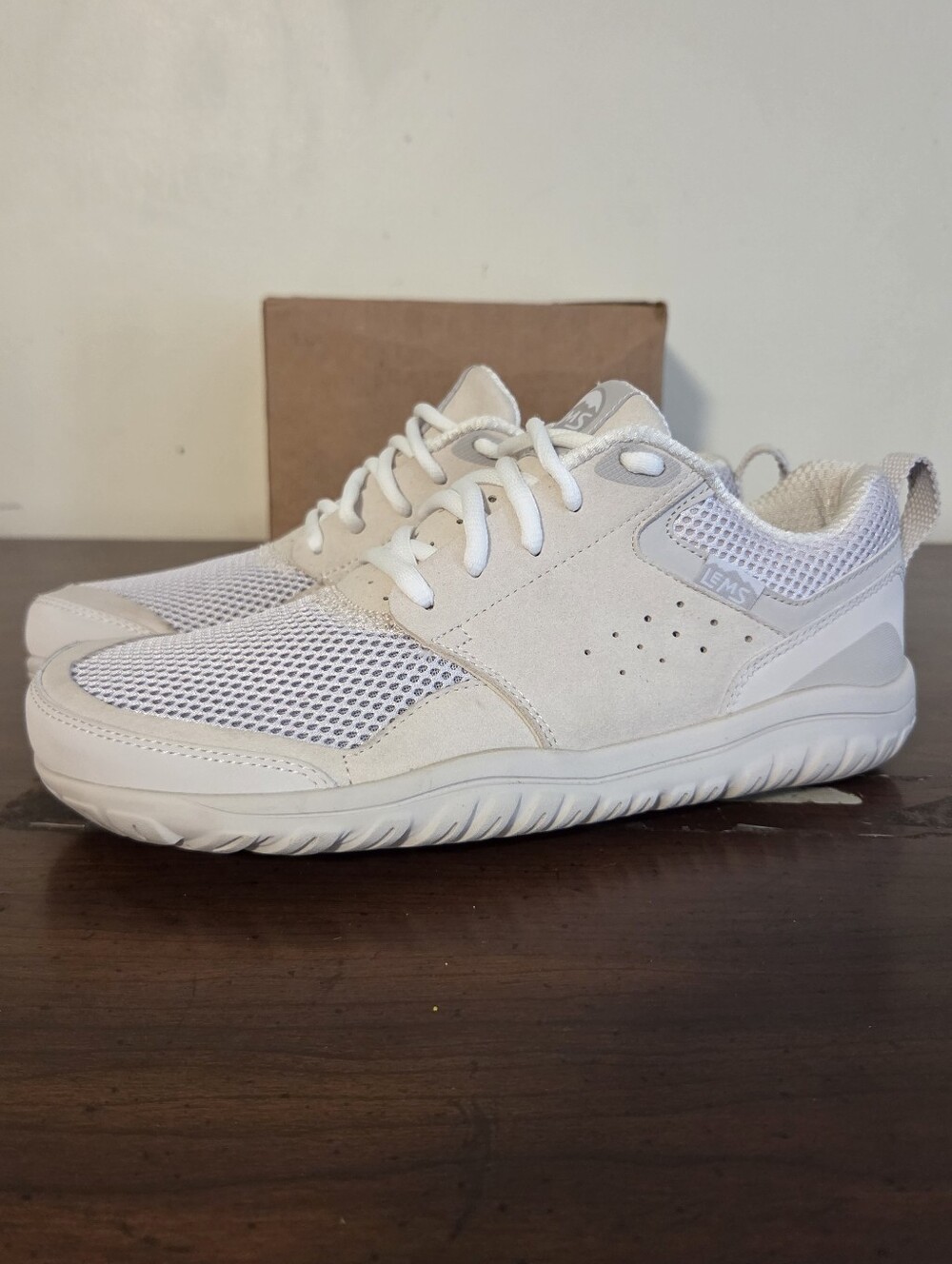 Lems Primal Zen White Sand Barefoot Shoes Womens 9 Mens 7.5 Zero Drop LEMS112